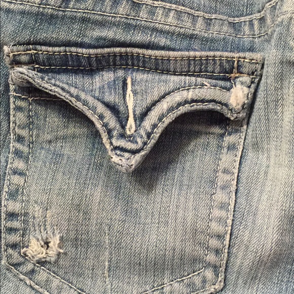 Ladies Vigross Distressed Bootcut Jeans - Picture 5 of 8